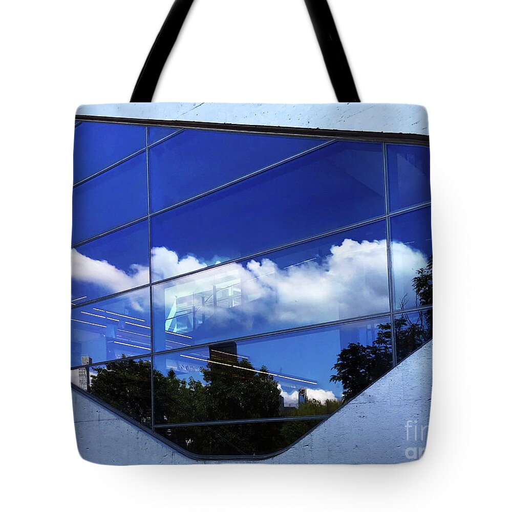 Reflection Tote Bag featuring the photograph Q P L Reflections by Rick Locke - Out of the Corner of My Eye
