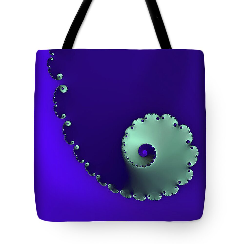 Abstract Tote Bag featuring the digital art Whirlpool by Manpreet Sokhi