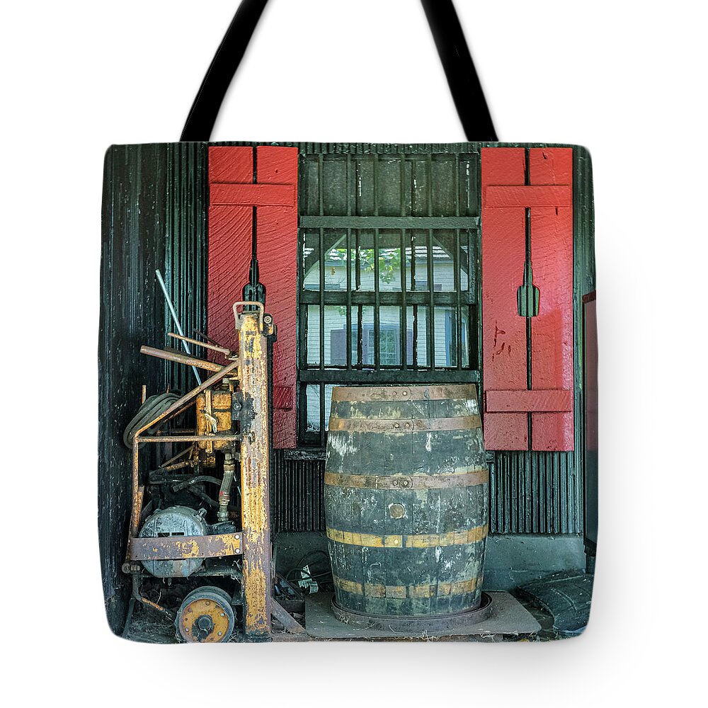 Whiskey Tote Bag featuring the photograph Whiskey Make'n by Tony Locke