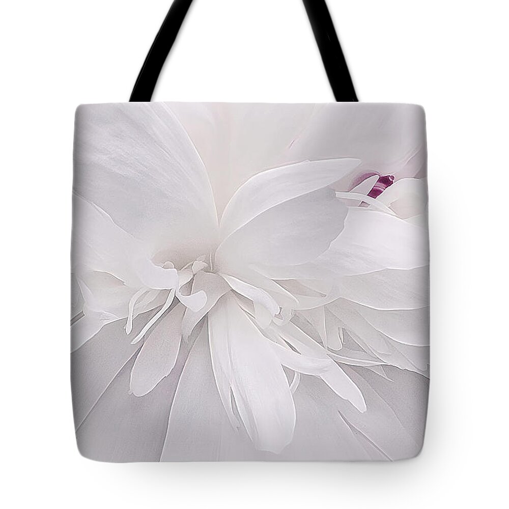 Nature Tote Bag featuring the photograph White Ballet Slippers update by Darlene Kwiatkowski