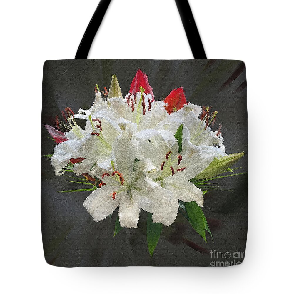 Wedding Tote Bag featuring the photograph White Bouquet by Brian Watt