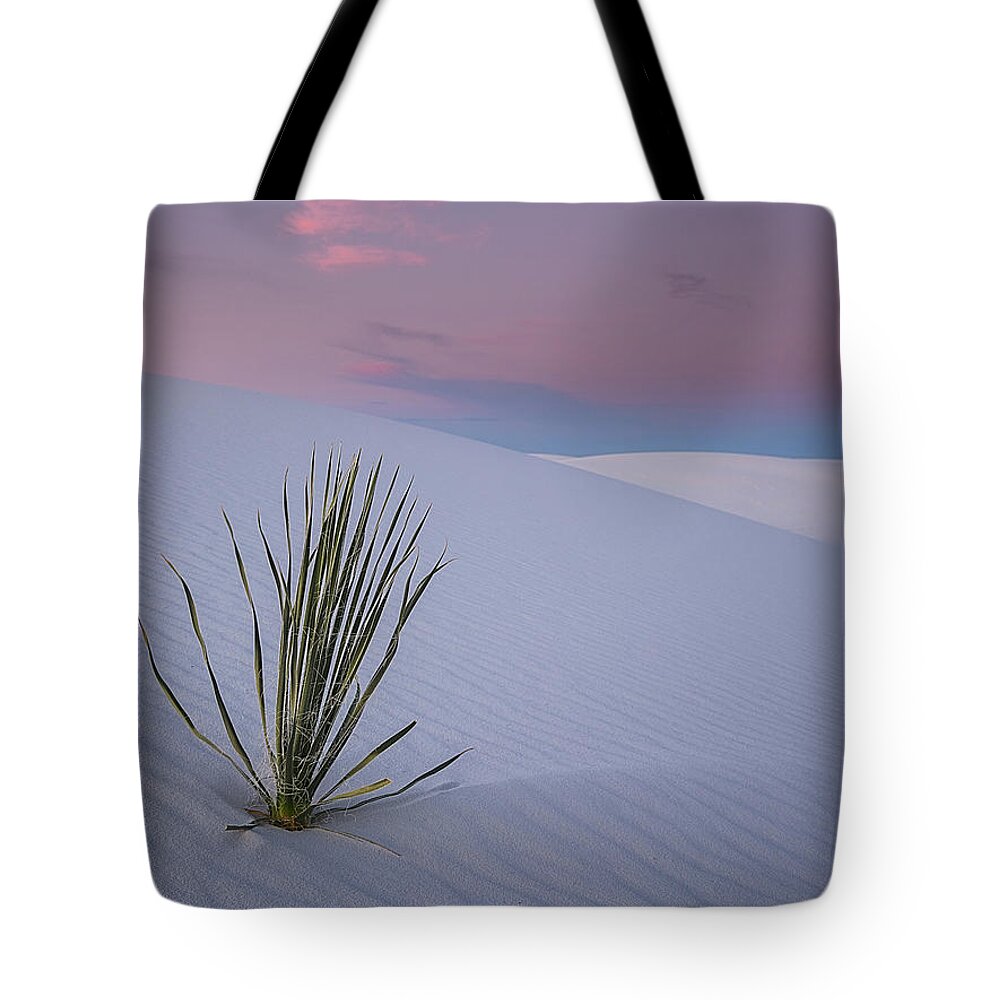 White Tote Bag featuring the photograph White Dunes by Edgars Erglis