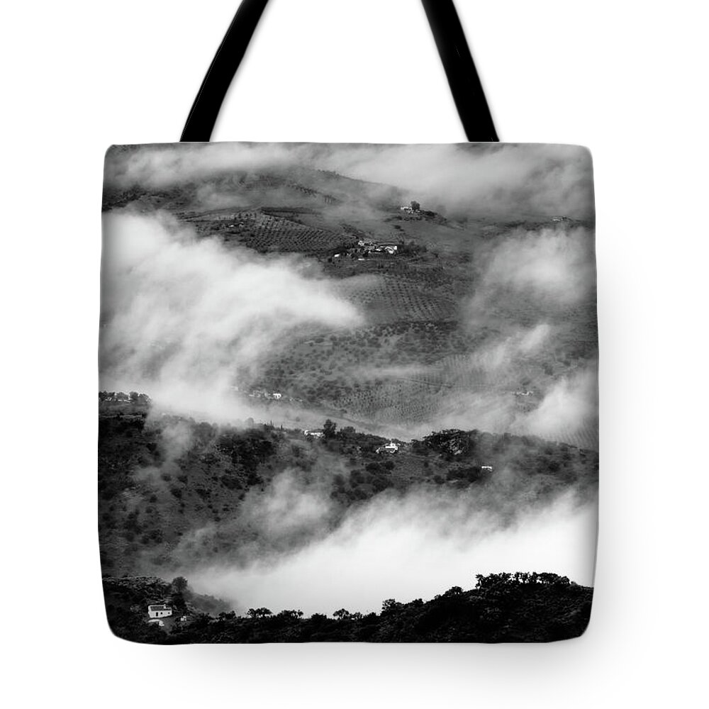 White Horses Tote Bag featuring the photograph White horses by Gary Browne