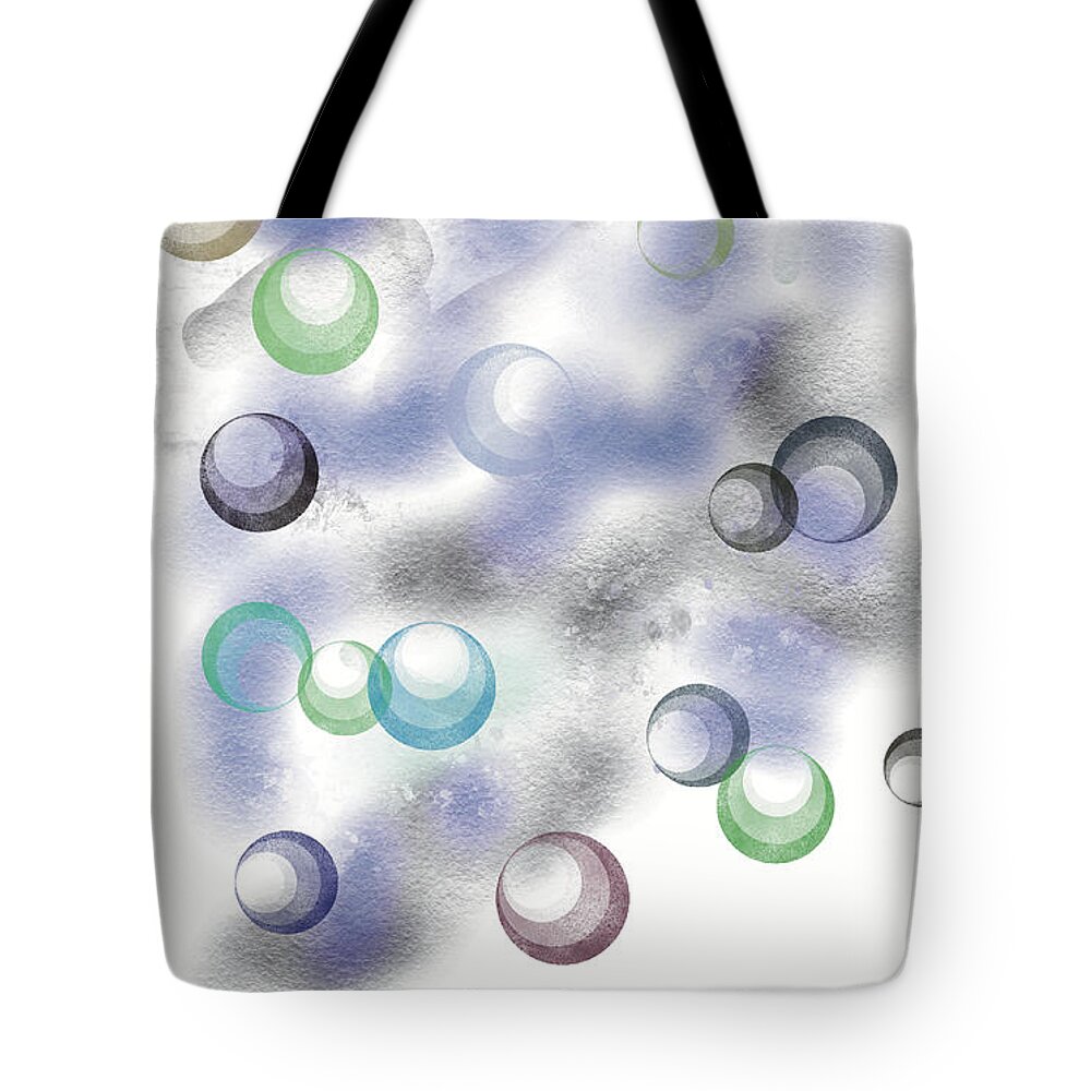 Abstract Expressionism Tote Bag featuring the digital art Wild Digi #1 by Zotshee Zotshee