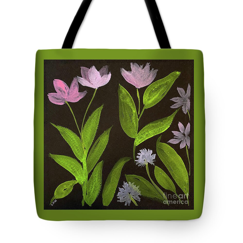 Wild Flowers Tote Bag featuring the painting Wild Flowers by Lisa Neuman