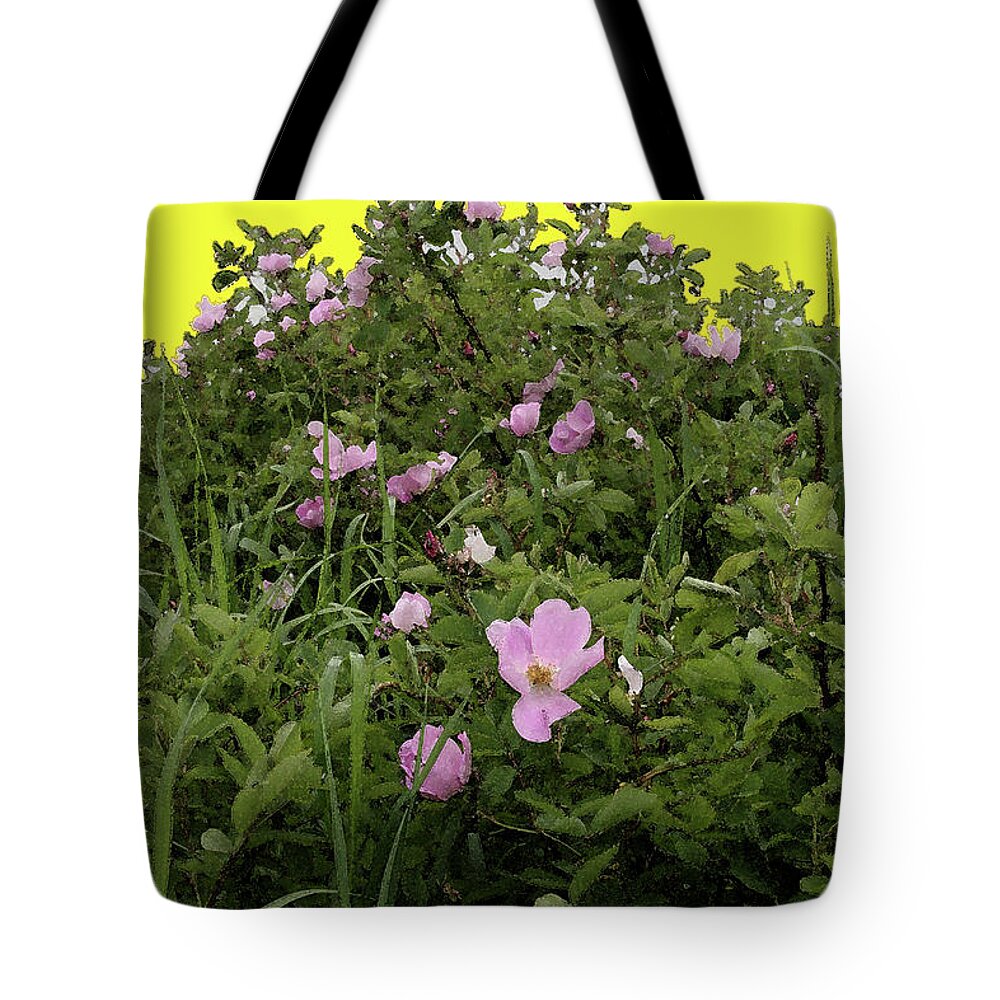 Nature Tote Bag featuring the photograph Wild Rose of Alberta by Mary Mikawoz