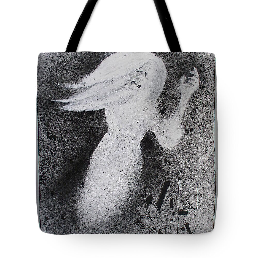  Tote Bag featuring the drawing Wild Sally by Phil Mckenney