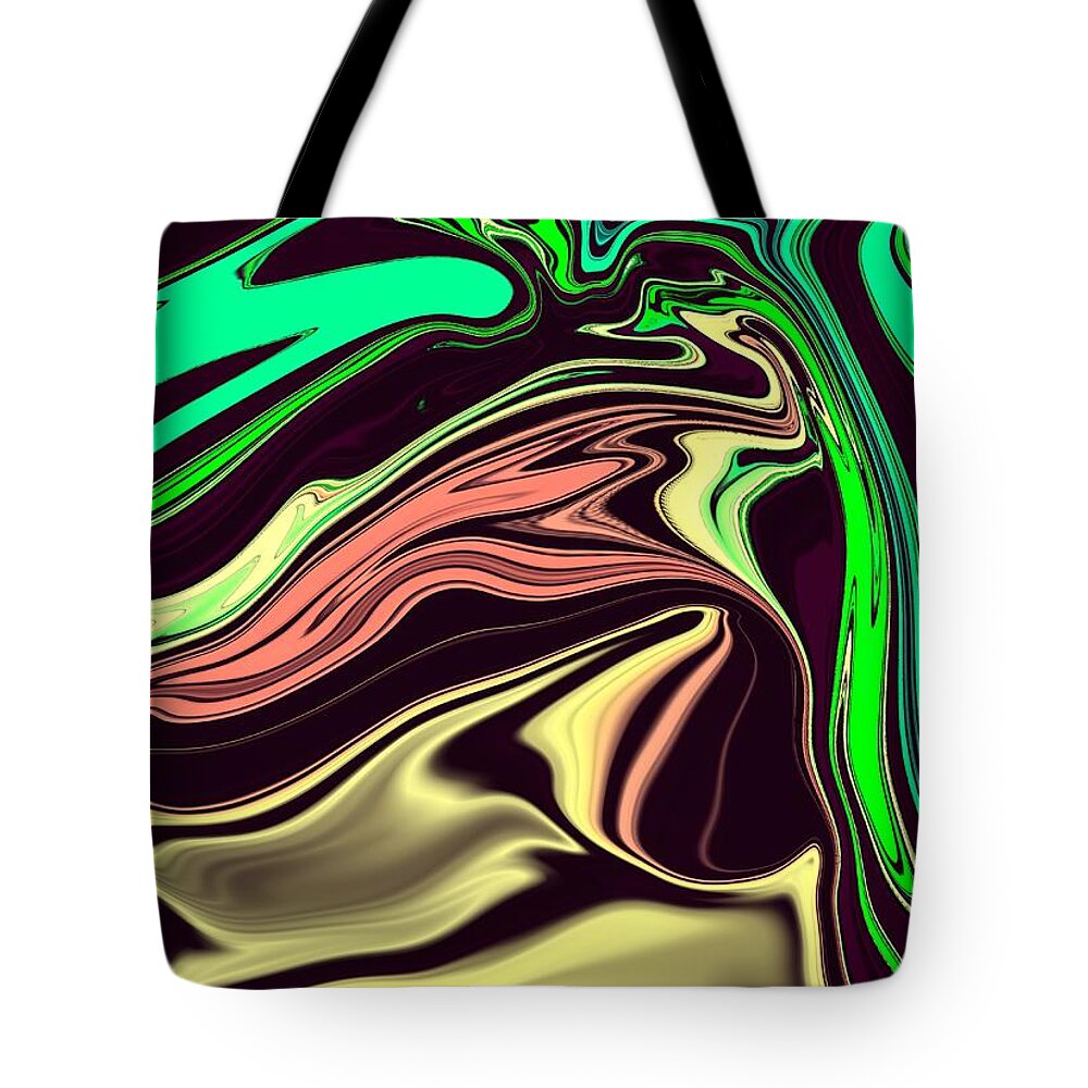  Tote Bag featuring the digital art Wild Woman by Michelle Hoffmann