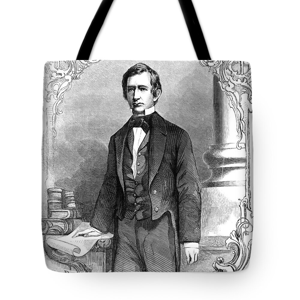 1861 Tote Bag featuring the drawing William Seward by Granger