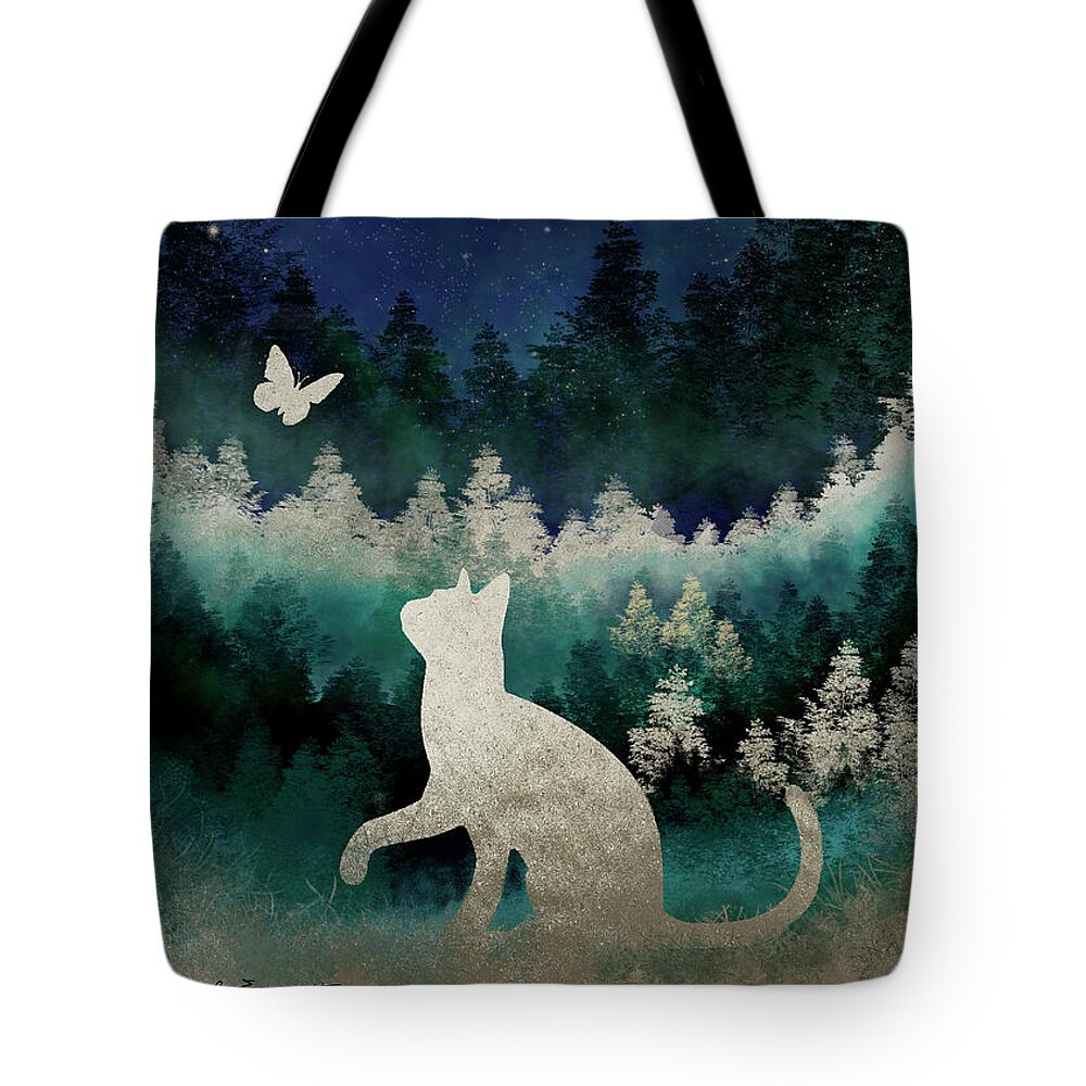 Willow Tote Bag featuring the digital art Willow the Wisp by Rachel Emmett