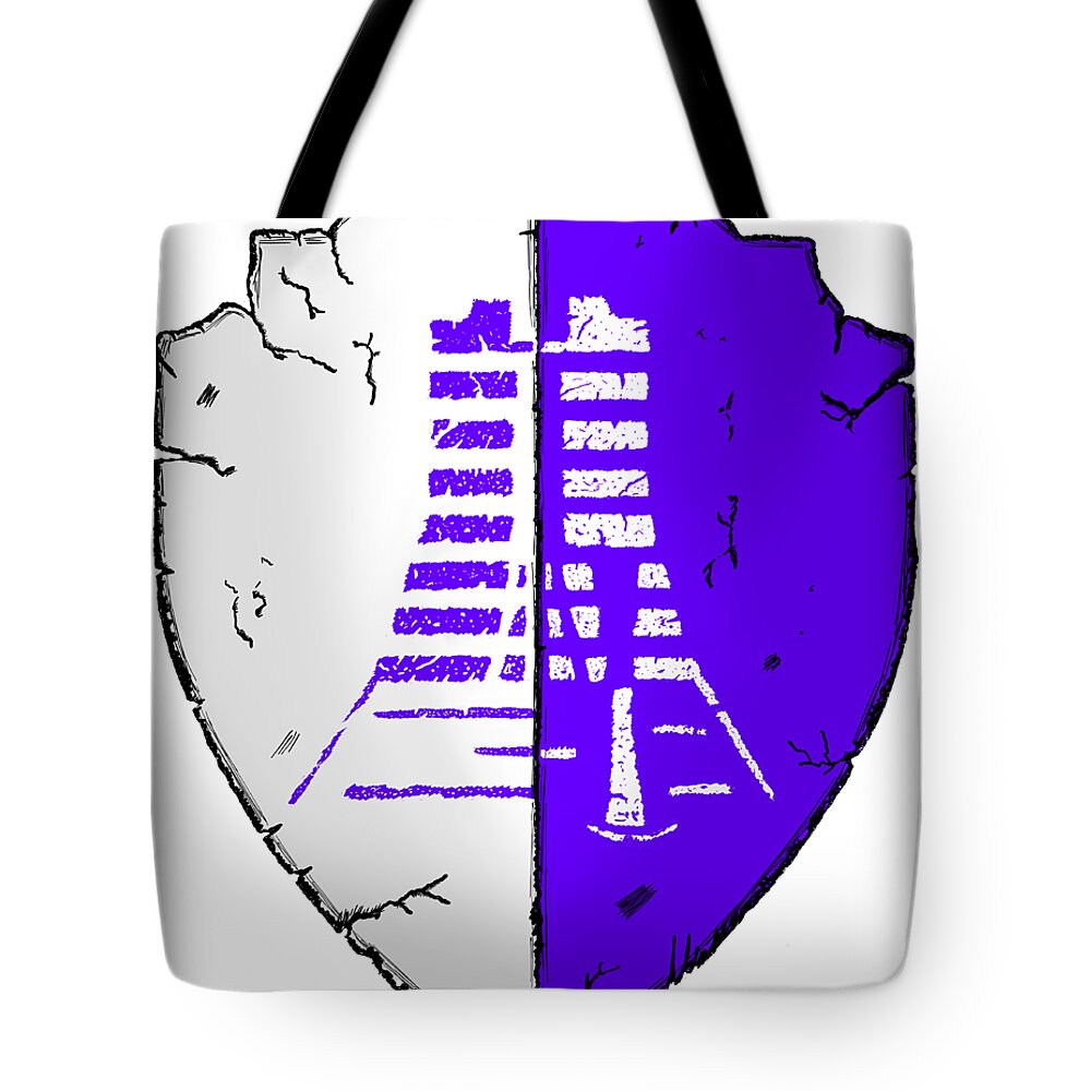 Herald Tote Bag featuring the digital art Wilson Hall by John Armstrong