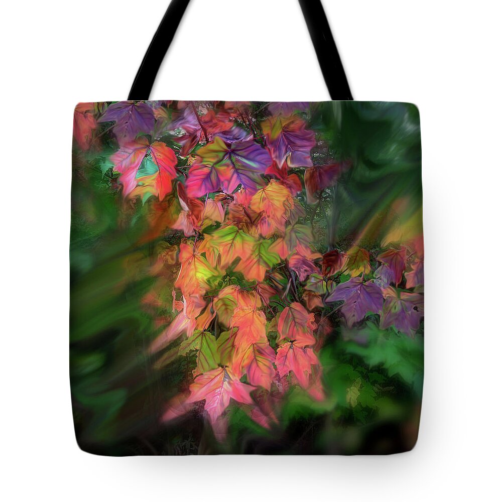 Maple Tote Bag featuring the photograph Wind in the Maple by Wayne King