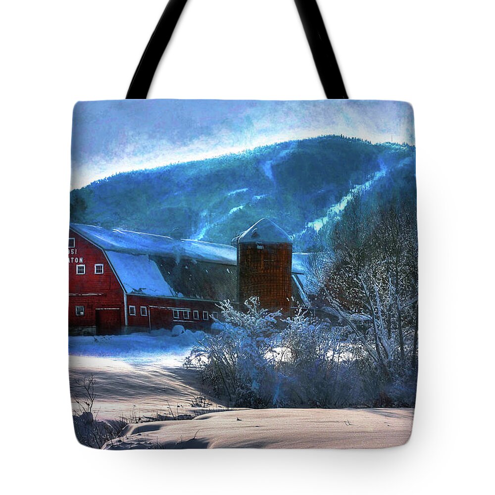 Yeaton Tote Bag featuring the photograph Wind Over Yeaton Farm by Wayne King