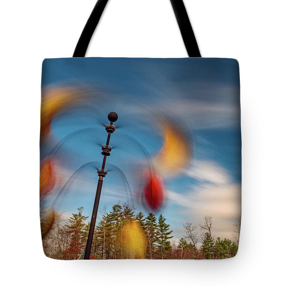 New Hampshire Tote Bag featuring the photograph Wind Through The Garden by Jeff Sinon