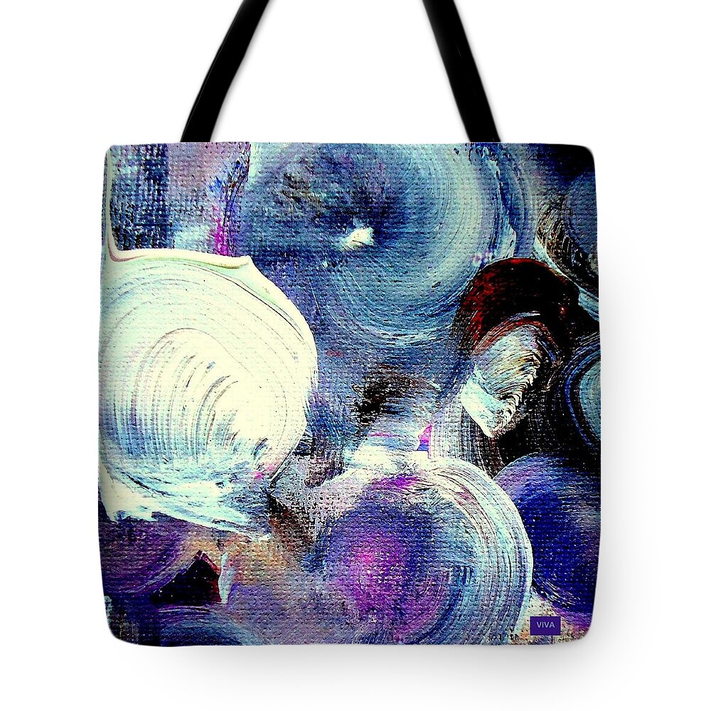 Windmills Tote Bag featuring the painting Windmills Of My Mind by VIVA Anderson