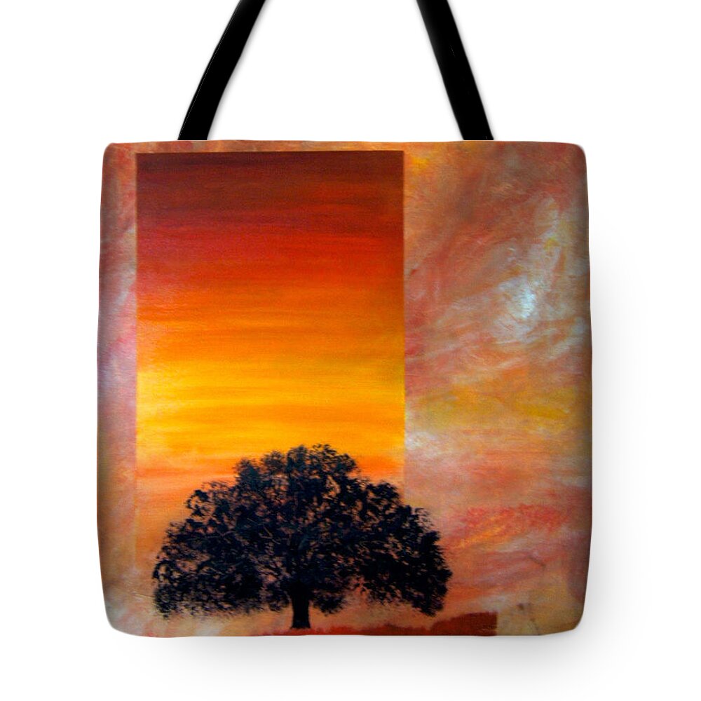 Acrylic Painting Tote Bag featuring the painting Windows #12 by William Renzulli