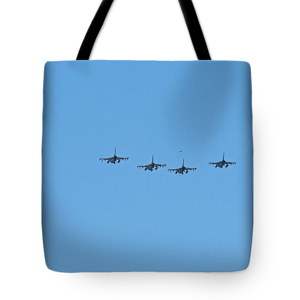 Madison Tote Bag featuring the photograph Wings Over Wisconsin - Madison by Steven Ralser