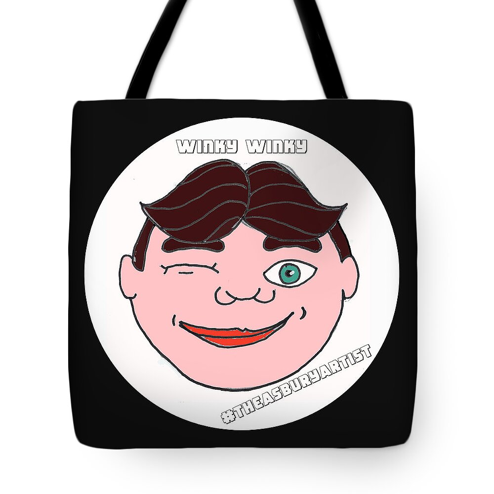 Tillie Tote Bag featuring the painting Winky Winky by Patricia Arroyo