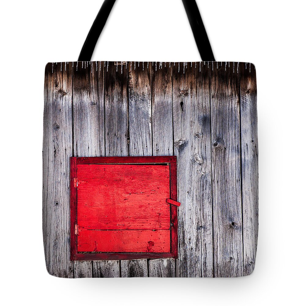 Architecture Tote Bag featuring the photograph Winter Barn by Moira Law