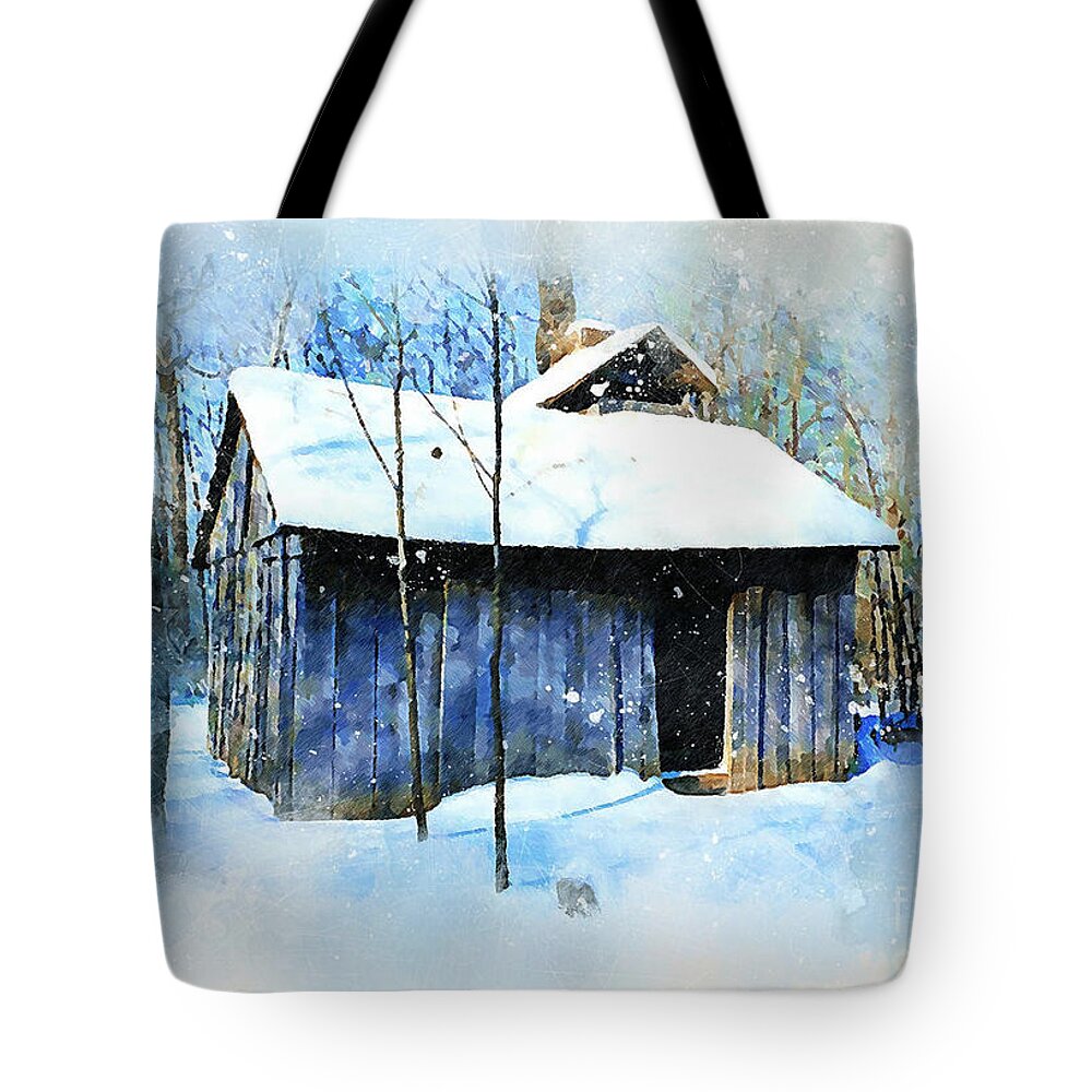 Woodenhouses Tote Bags