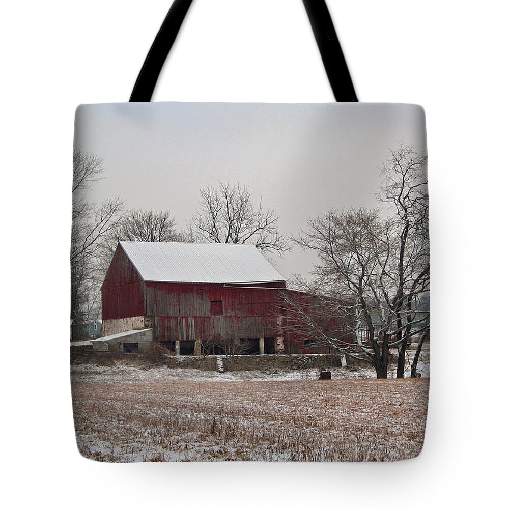 Winter Tote Bag featuring the photograph Winter Fields by Gordon Beck