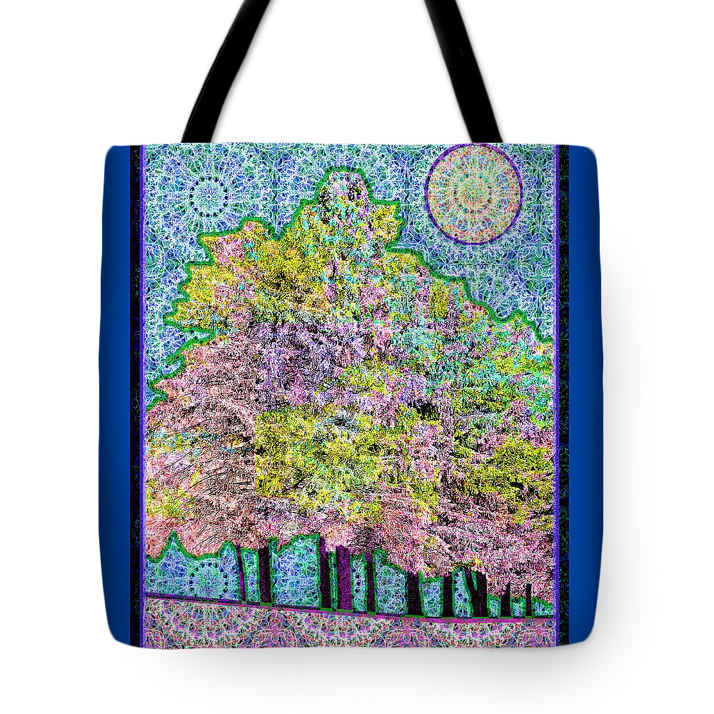 Winter Tote Bag featuring the digital art Winter Trees by Rod Whyte