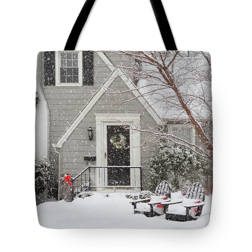 Westfield Tote Bag featuring the photograph Winter - Winter holidays by Mike Savad