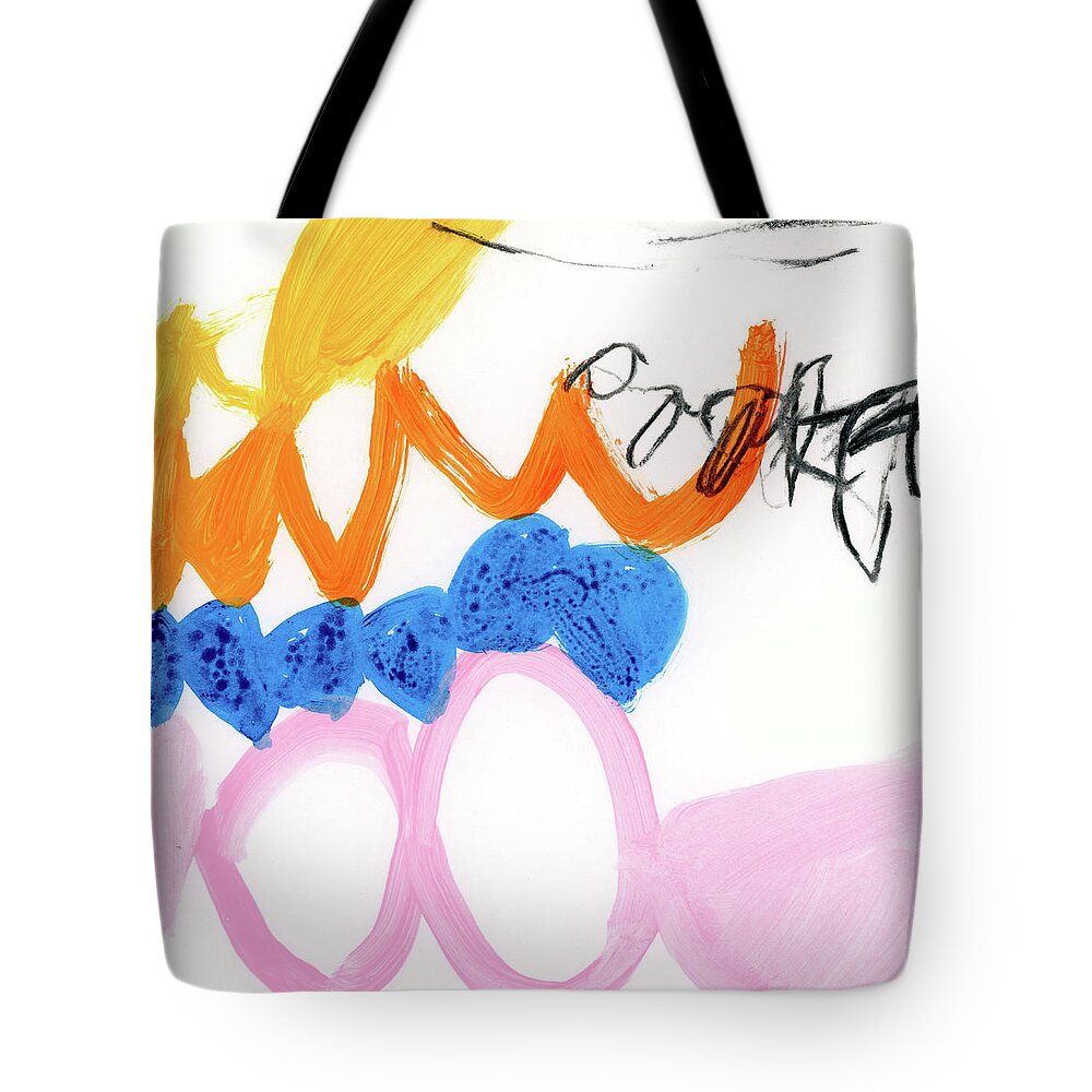 Abstract Tote Bag featuring the painting Wishes 06 by AF Duealberi