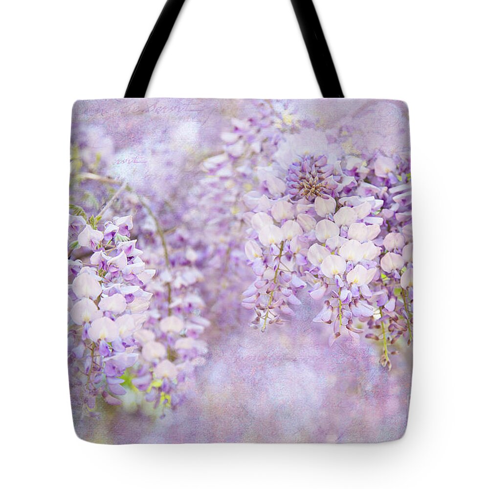 Garden Tote Bag featuring the photograph Wishing Wisteria by Marilyn Cornwell