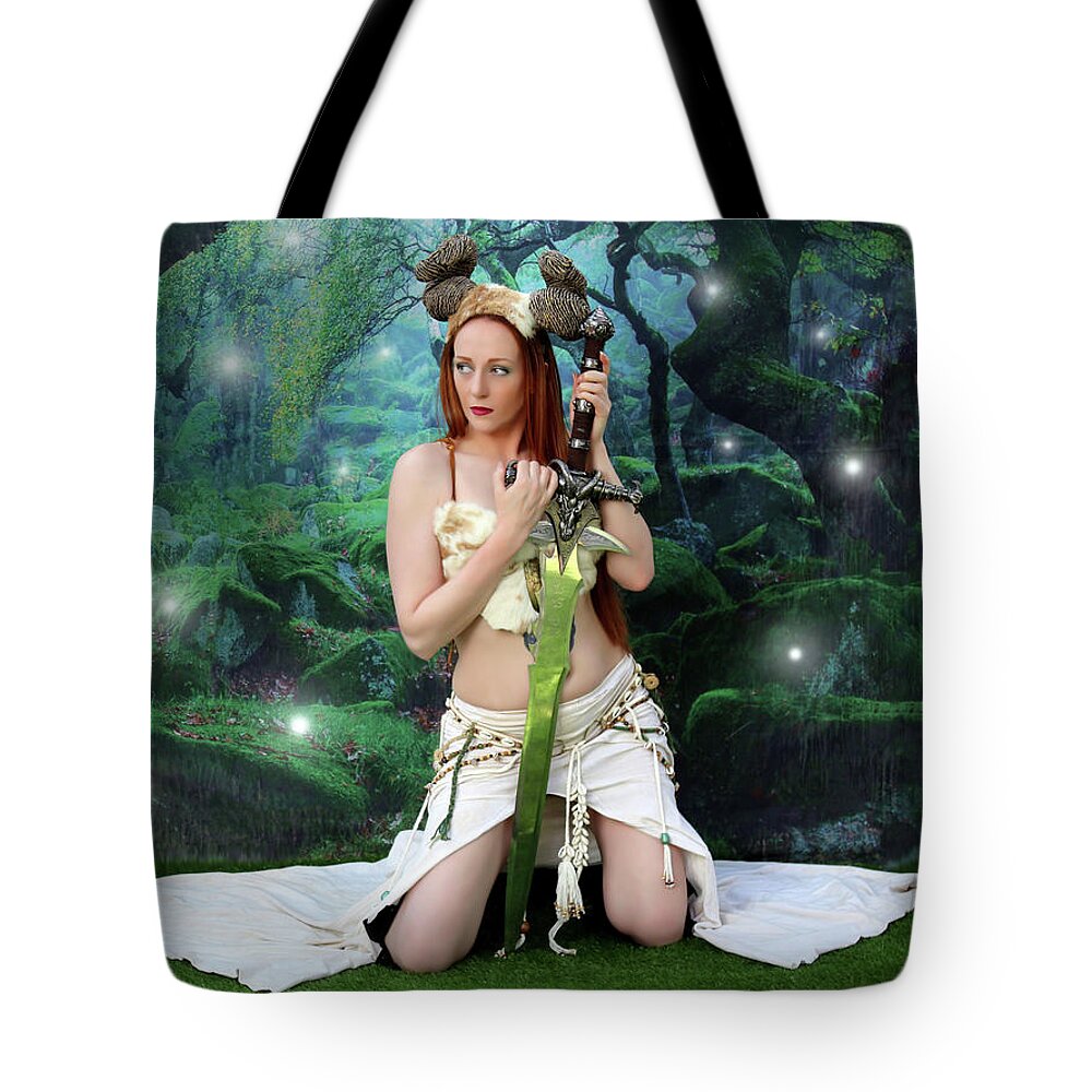 Black Widow Tote Bag featuring the photograph Witch of the Fairy Wood by Jon Volden