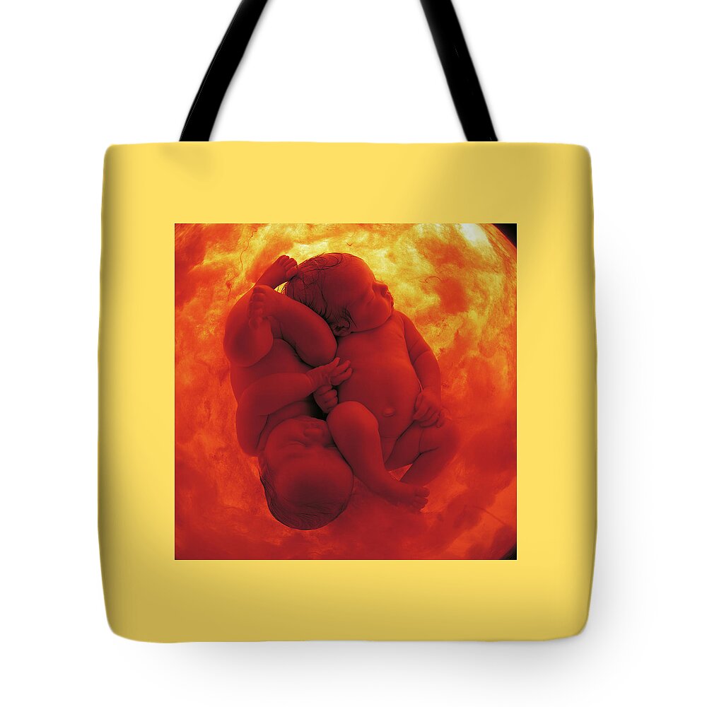 Color Tote Bag featuring the photograph Womb Series #9 by Anne Geddes