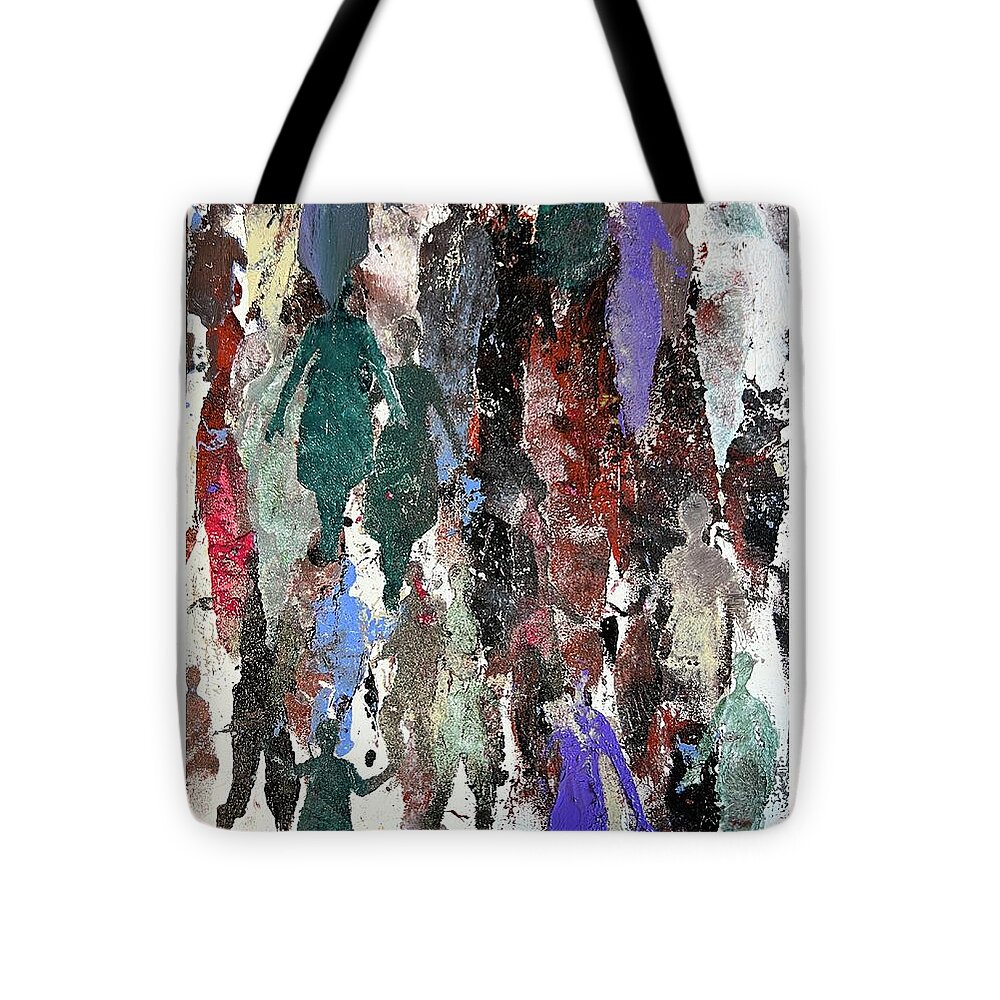  Tote Bag featuring the painting Women Ascending by Tommy McDonell