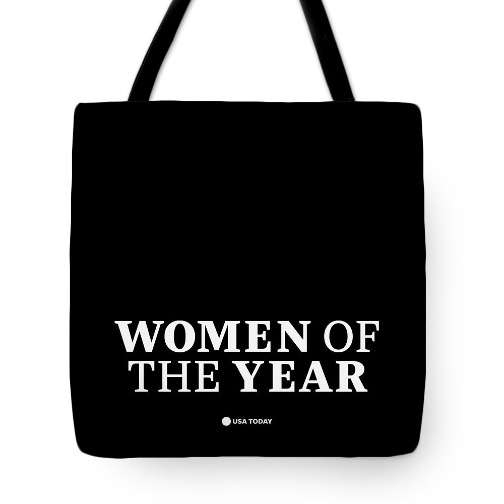 Usa Today Tote Bag featuring the digital art Women of the Year White Logo by Gannett Co
