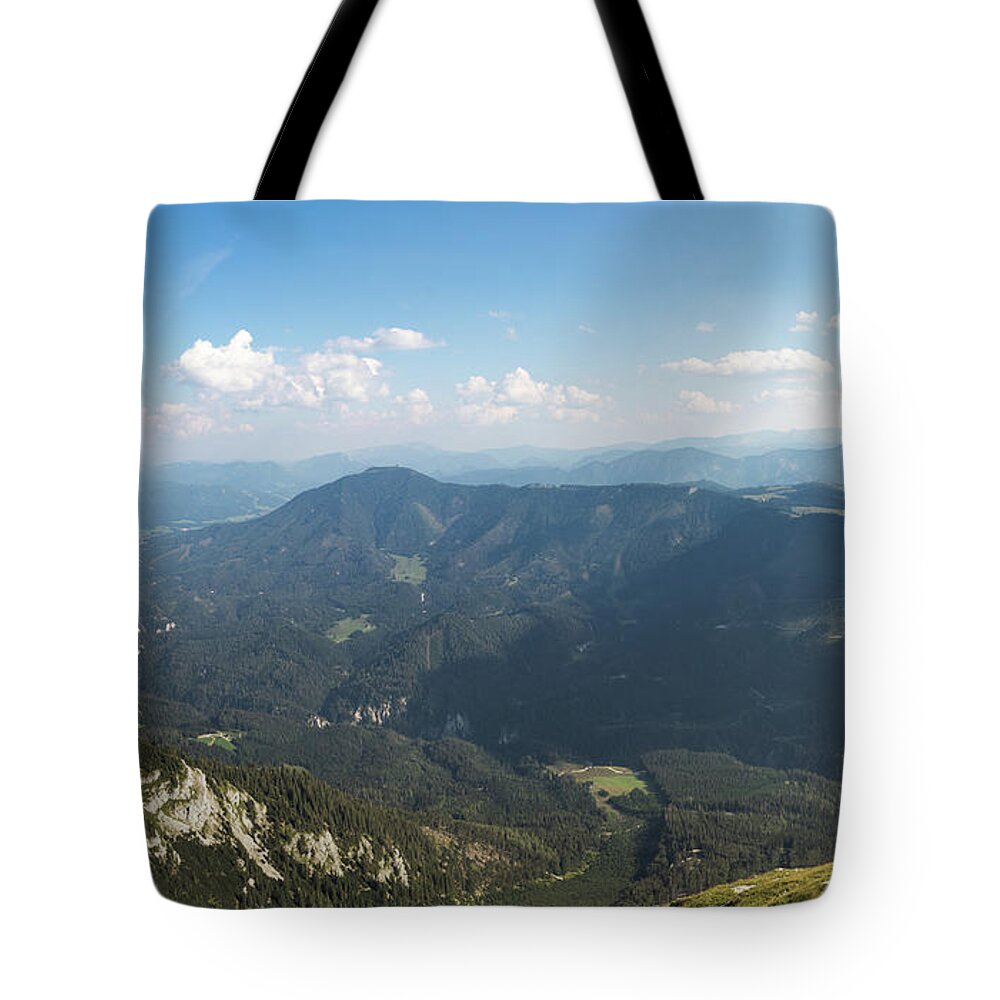  Tote Bag featuring the photograph Wonderful view of Otscher valley by Vaclav Sonnek