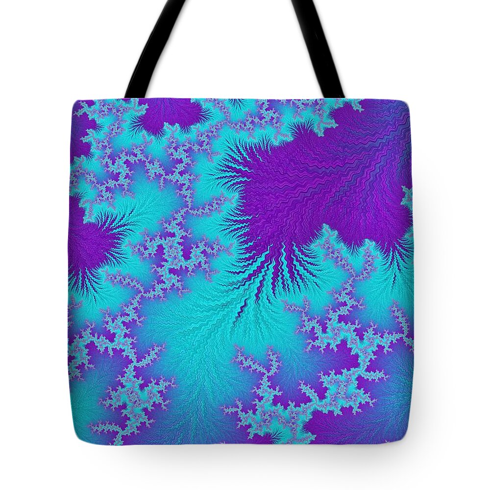 Fractal Tote Bag featuring the digital art Wood Element #2 by Mary Ann Benoit