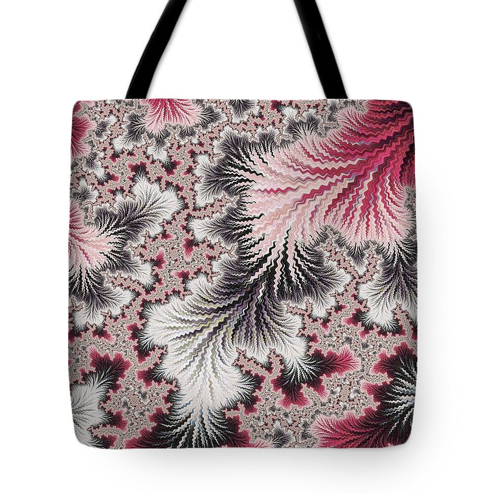 Fractal Tote Bag featuring the digital art Wood Element #5 by Mary Ann Benoit
