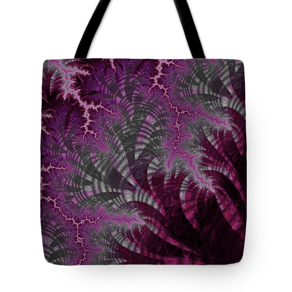 Fractal Tote Bag featuring the digital art Wood Element #9 by Mary Ann Benoit