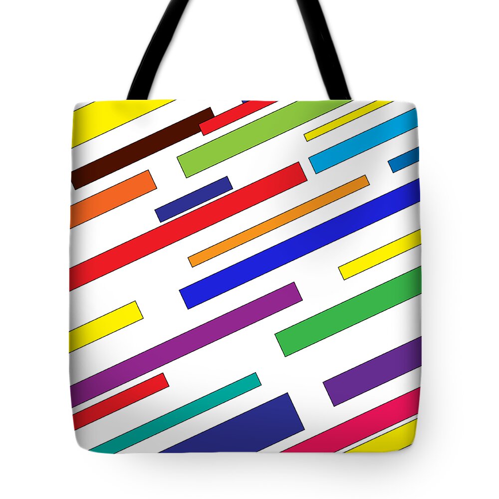 Abstract Tote Bag featuring the digital art Woogie by George Pennington
