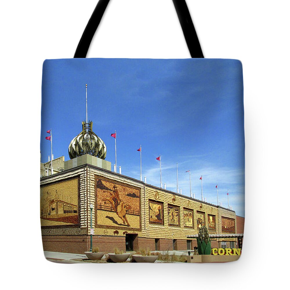 Corn Tote Bag featuring the photograph Worlds Only Corn Palace 2020-2021 by Richard Stedman