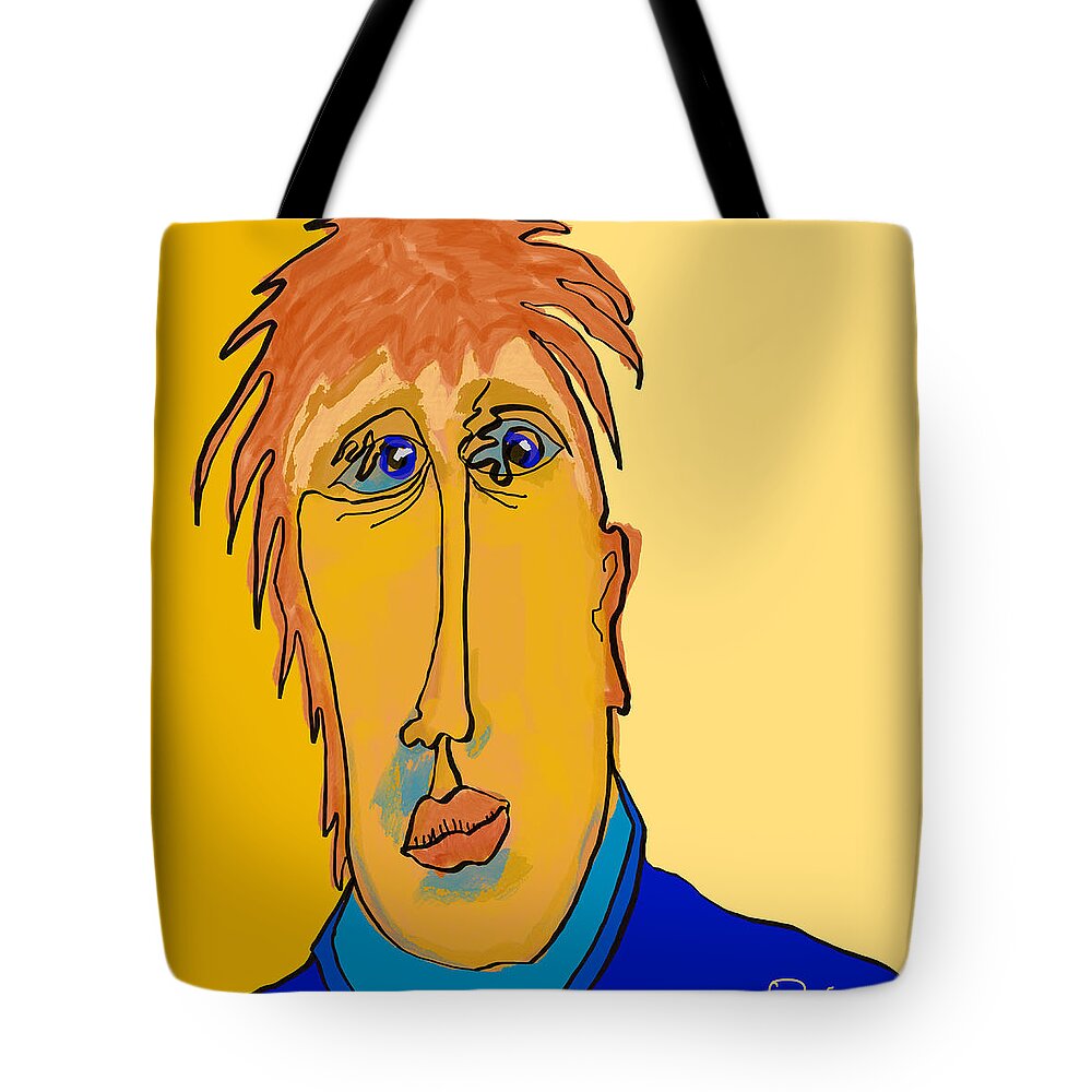 Quiros Tote Bag featuring the digital art Worry 5 by Jeffrey Quiros