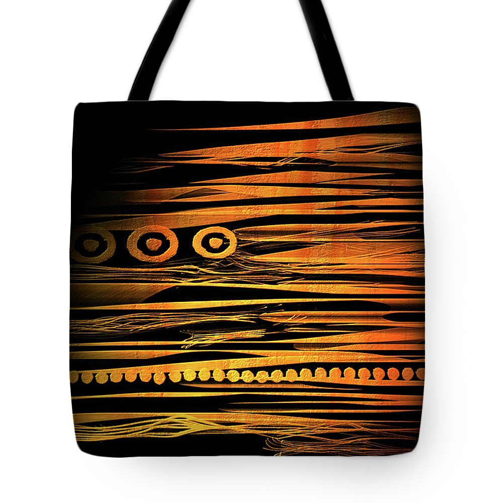 Abstract Tote Bag featuring the digital art Wrapsody by Marina Flournoy