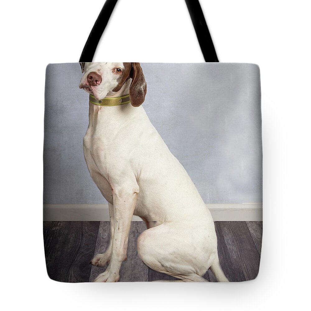 January2020 Tote Bag featuring the photograph Wyatt Sitting 1 by Rebecca Cozart