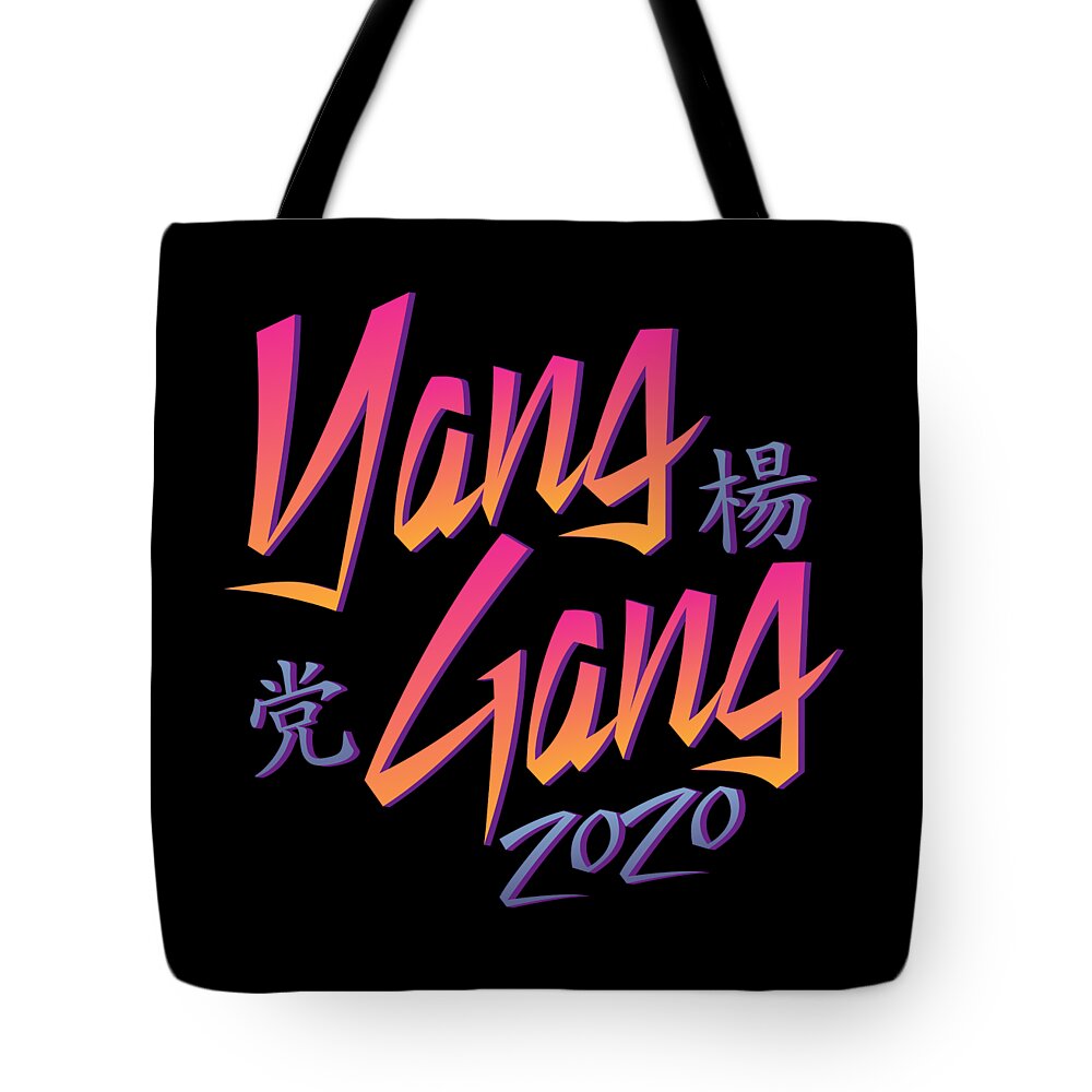 Democrat Tote Bag featuring the digital art Yang Gang 2020 by Flippin Sweet Gear
