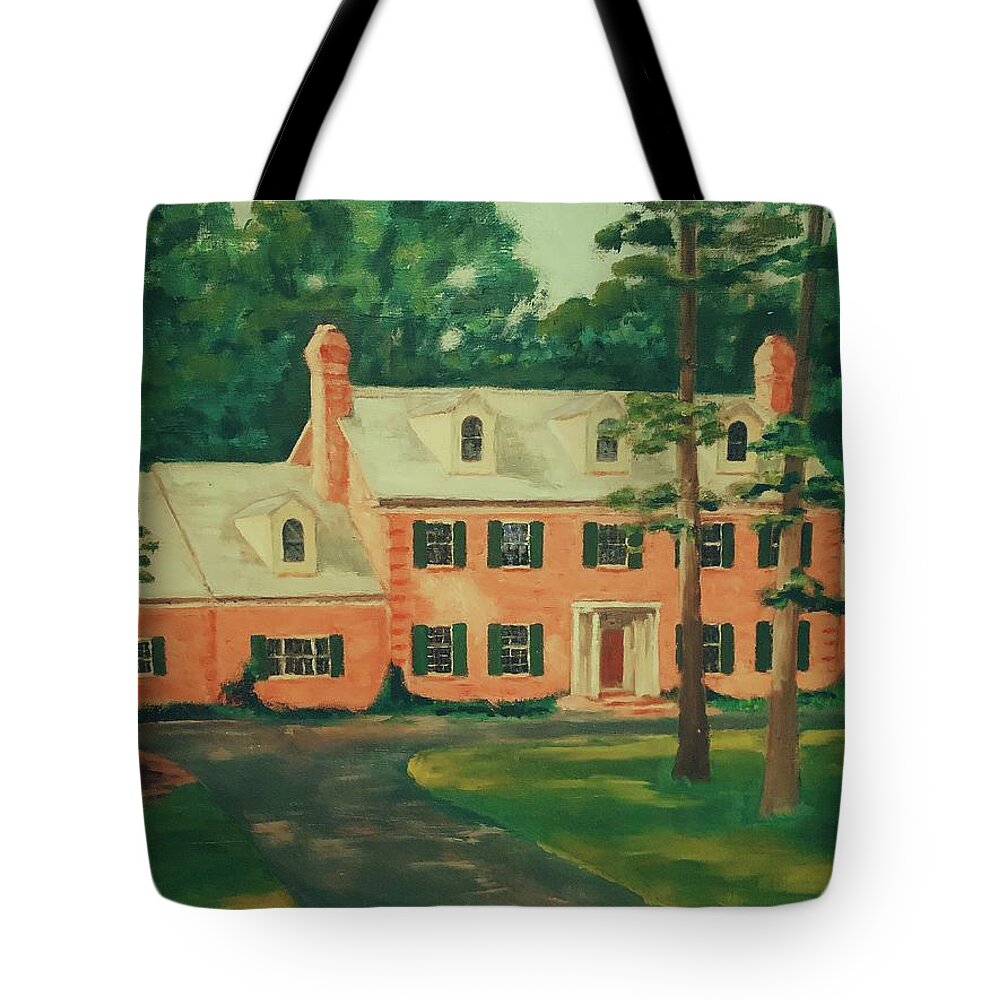 House Tote Bag featuring the painting Yards by Try Cheatham