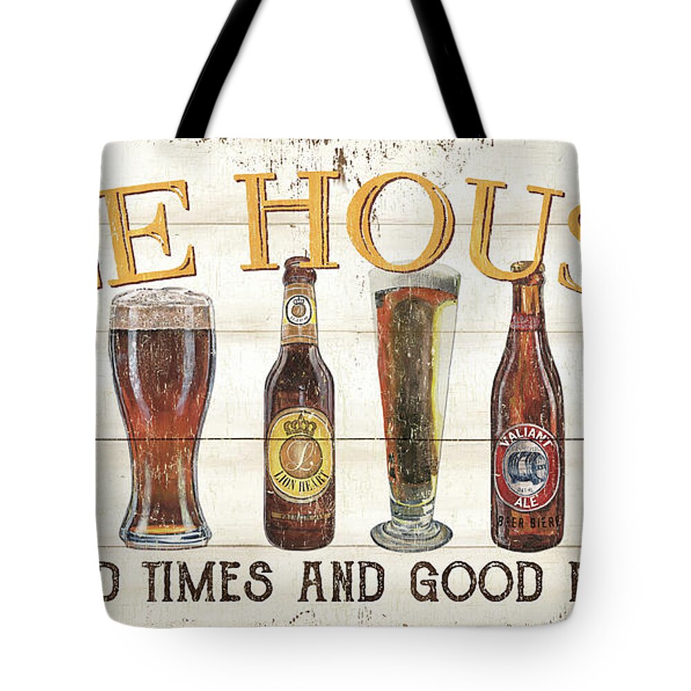 Beer Tote Bag featuring the painting Ye Olde Ale House by Debbie DeWitt