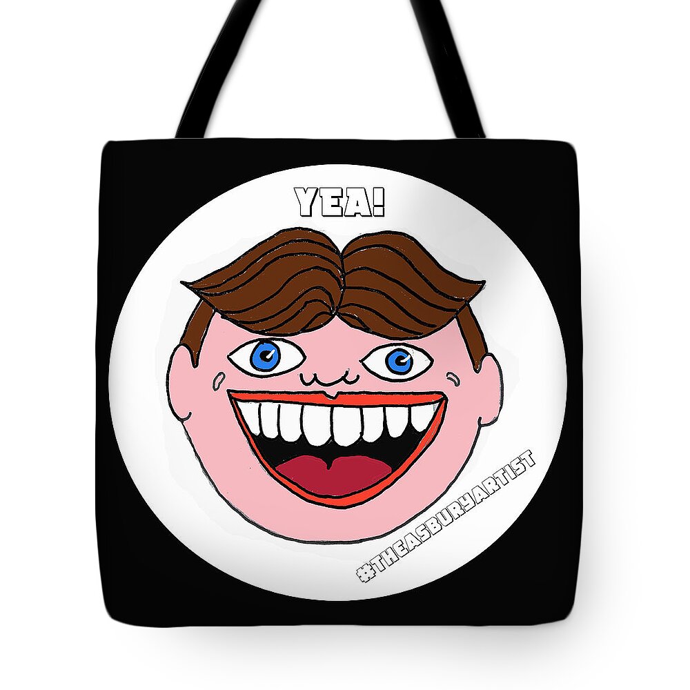 Tillie Tote Bag featuring the painting Yea by Patricia Arroyo