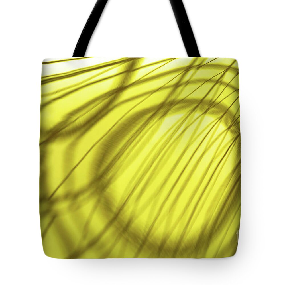 Auto Abstract Tote Bag featuring the photograph Yellow Auto Abstract by Tony Cordoza