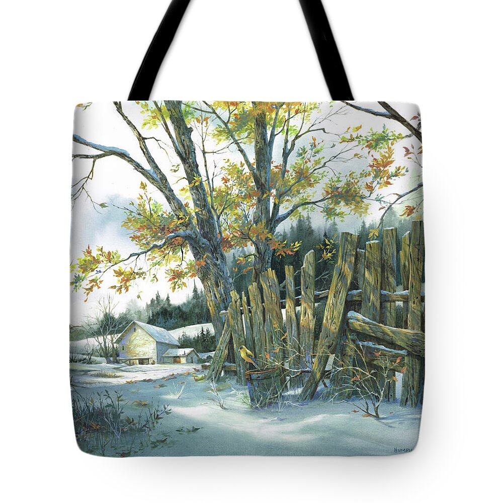 Michael Humphries Tote Bag featuring the painting Yellow Bird by Michael Humphries