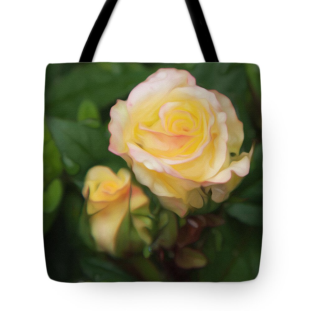 Yellow Rose Tote Bag featuring the photograph Yellow Rose by Theresa Tahara