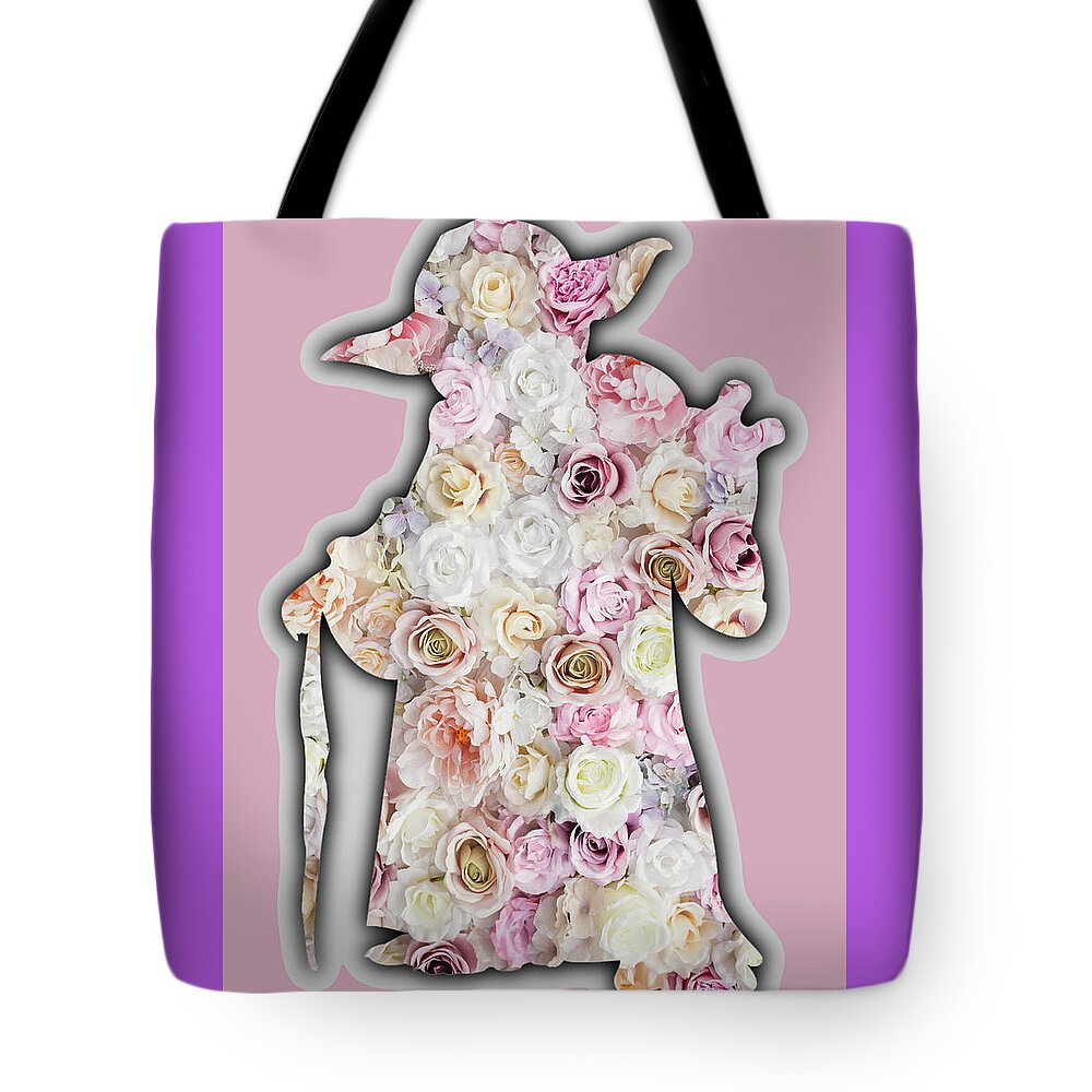 Yoda Tote Bag featuring the painting Yoda Flower Floral Star Wars by Tony Rubino